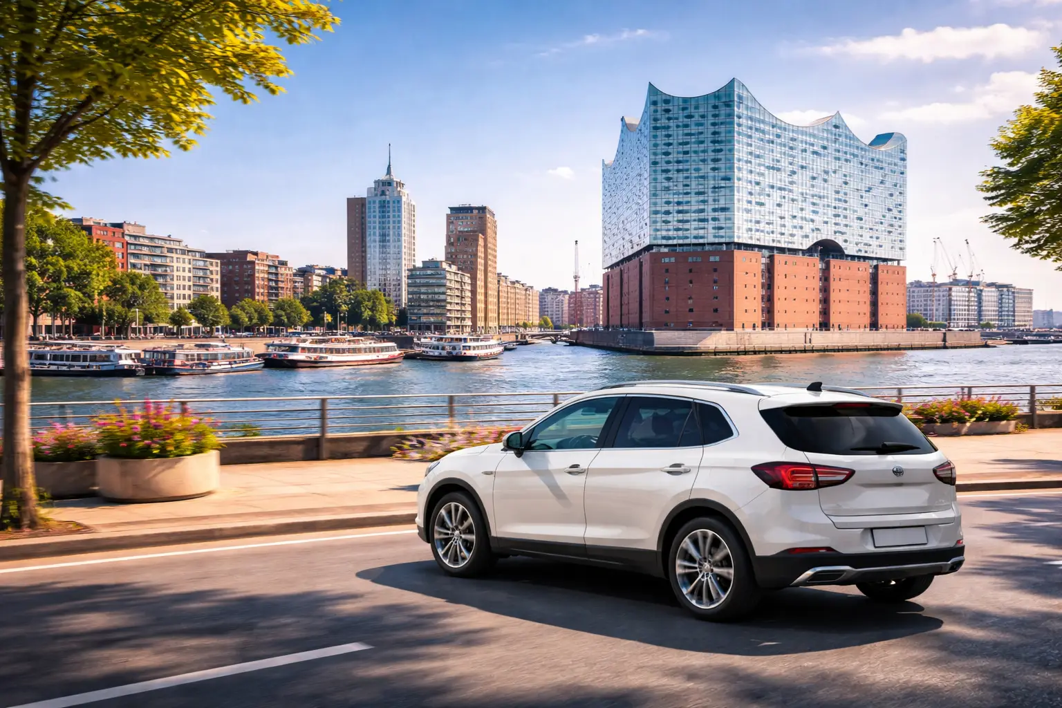 Mietwagen Hamburg Elbphilharmonie Hintergrund